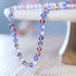 Rainbow Supernova | Silver | Galaxy Glass Knotted Necklace